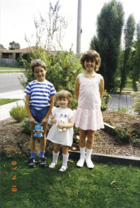 1987 - Richard with Andrea & Vanessa (April 18)