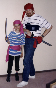 1990~ Richard & Dad as Pirates