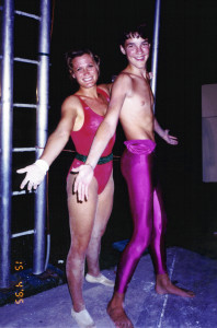 1995 - Richard on trapeze at Lindeman (April)
